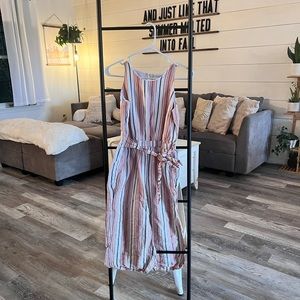 Loft 0P Flowy Capri Jumpsuit
